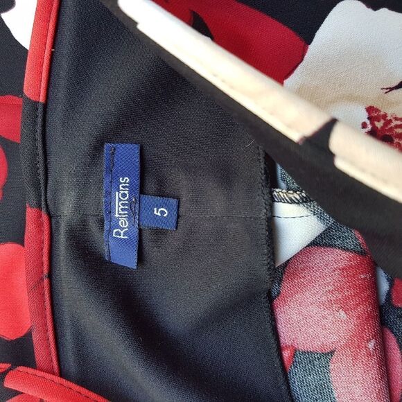 Reitmans Red Floral Mini Dress - Picture 8 of 12